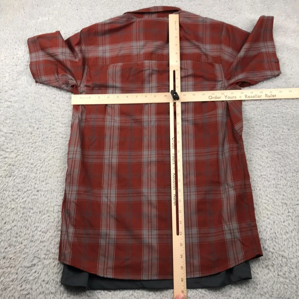 Vertx Guardian Stretch SS Shirt Mens S Mahogany Block Plaid‎ Performance NEW NWT